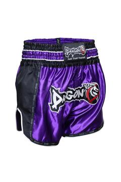 Dragondo MT3075 Retro NEO Muaythai Şortu Mor Muay Thai Şort