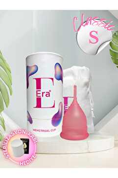 Silicone Era Era Cup - S Boy / Menstrual Cup Sterilizasyon Kabı Hediyeli (ADET KABI, REGL KABI)