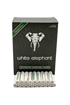 White Elephant 150 li 9 mm. Karbon Pipo Filtre Filitresi rc30