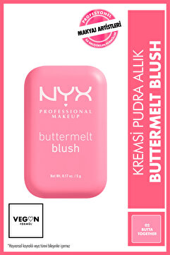 NYX Professional Makeup Buttermelt Blush Kremsi Pudra Allık - 02 Butta Together