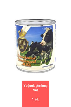 Royal Cow Milk - Şekerli Yoğun Süt Tatlandırılmış Yoğunlaştırılmış Süt 390 gr