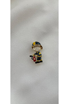 gozdeasutayaccessory Erkek itfaiye minimal Broş