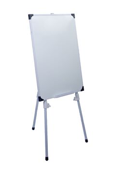 Genel Markalar Teleskopik Ayaklı Beyaz Okul Yazı Tahtası Yazı Kalemi + Silgi 60x90