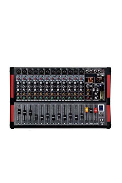 Genel Markalar MX-12 12 KANALLI 99 DSP EFEKTLİ 2X350 WATT POWER MİKSER