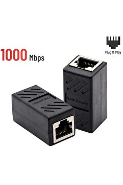 Derwell Dişi Dişi Cat5e/cat6 Ethernet Gigabit Kablo Ekleyici Uzatma Uzatıcı Rj45 Ek Birleştirici Ara Adsl