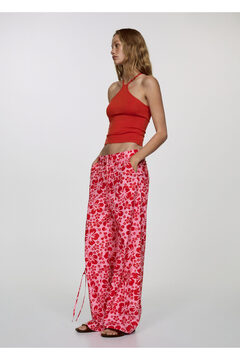 MANGO Yoğun Kırmızı Kadın  Pantolon 67027914