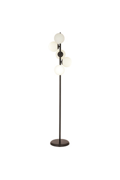 Apliqa Uzel 5Li Siyah Modern Tasarım Metal Lambader
