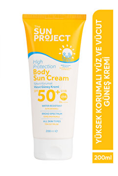Görkito The Sun Project Yüksek Korumalı Aile Boyu Yüz Ve Vücut Güneş Kremi 50 Spf Pa 200 ml