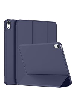 UnDePlus İpad 11.nesil A16 11inç/10.nesil 10.9inç Uyumlu Kılıf Pu Deri Smart Standlı Case Lacivert