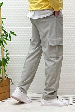 WAFRA Erkek Full Likralı Rahat Kesim Kargo Cepli Baggy Jogger Pantolon