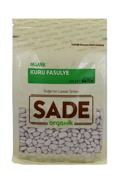 Sade Organik Kuru Fasulye 500 Gr