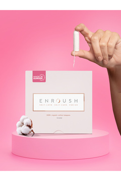 Enroush Normal Tampon I 100% Organik Pamuklu I 16 Adet
