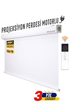 GÖLGE STOR En290cm Boy200cm Projeksiyon Perdesi Motorlu Yeni Akıllı Kumaş Blackout-ışık Geçirmez 4k 8k Hd