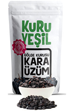 Kuru Yeşil Siyah Kuru Üzüm – 250 Gr – Çekirdeksiz – Doğal Kurutulmuş Meyve