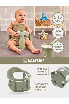 Babylike Vakumlu Bebek Banyo&mama Oturağı