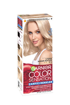 Garnier Çarpıcı Renkler, 111 Ekstra Açık Gümüş Sarısı, Kalıcı Krem Saç Boyası, Demikit