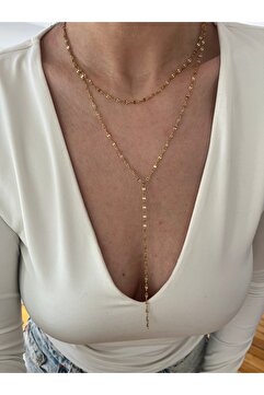 Hoop jewelery ÇELİK SALLANTILI LİP DEKOLTE KOLYE