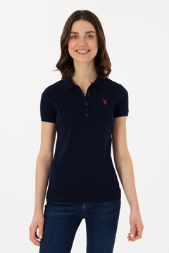 U.S. Polo Assn. Kadın Lacivert Basic Polo Yaka Tişört 50300830-VR033