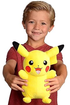 Genel Markalar Ithal Kumaş Pikachu Pokemon Go Figür Peluş Oyuncak Büyük Boy Uyku & Oyun Arkadaşı Pikachu 35cm