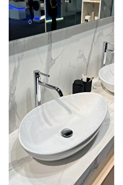 TURKUAZ Cerastyle Olive 60 x 36 cm Tezgah Üstü Çanak Lavabo