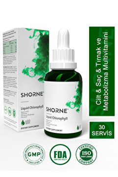 Shorne Likit Klorofil & Folik Asit & Krom Pikolinat & Selenyum & Vitamin B12 Multivitamin Gıda Takviyesi