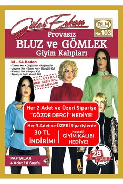Dilem Yayınevi Güler Erkan No:103 Provasız Bluz ve Gömlek Giyim Kalıpları
