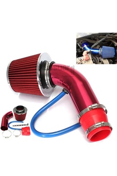 carlone Spor Açık Hava Filtresi Krom Borulu Kırmızı Renk -Boru Çapı 7,6cm Uzunluk 23cm