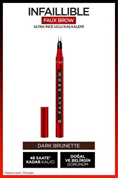 L'Oreal Paris Infaillible Faux Brow Ultra İnce Uçlu Kaş Kalemi - Dark Brunette