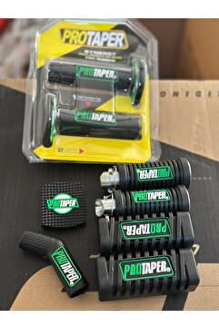 Palas Motor Protaper Yeşil Siyah Elcik Ayaklık Basamak Lastiği Seti / Cg Modifiye Aksesuar