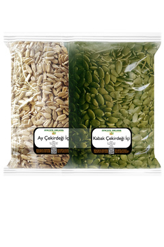 Zencefil Organik Kabak Çekirdeği Içi Ve Ay Çekirdeği Içi 500 Gr + 500 Gr Çiğ Kabak Çekirdeği Içi Çiğ Ay Çekirdeği Içi