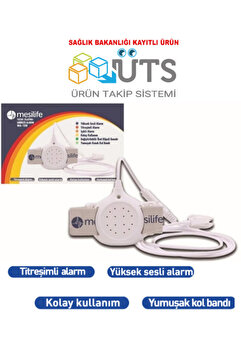 Mesilife MESİLİFE Enürezis Yatak Islatma Idrar Alarm Cihazı Sesli Titreşimli Uyarı