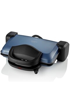 Arzum AR2007 Sultane 1800W 4 Dilim Kapasiteli Izgara ve Tost Makinesi, 180° Açılır Gövde, Okyanus