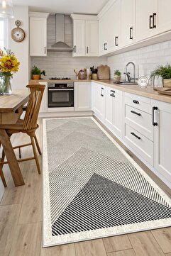 West Home Makinede Yıkanabilir Kaymaz Taban Leke Tutmaz Mutfak Halısı Mutfak Kesme Yolluk