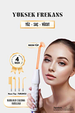 East Medical Yüksek Frekans Cihazı 4 Problu Yüz Cilt Bakım Cihazı Gençleştirme Anti-aging High Frequenc