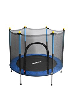 Delta Güvenlik Korumalı Fileli 140 Cm Özel Fermuar Güven Konforlu Çocuk Trampolini 55 İnç Trambolin