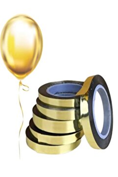 Onay Store Altın Rengi Gold Parlak Metalize Rafya 25 Metre - Rafya Balon İpi ve Hediye Paketi Süsleme Şeridi