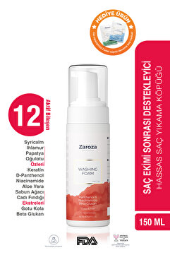 ZAROZA Kuru Ve Hassas Saç Için Koruyucu Saç Derisi Yıkama Köpüğü - Washing Foam - 150 ml