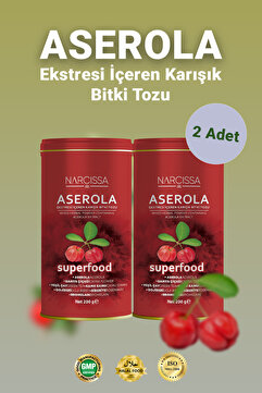 Narcissa 2 Adet - Aserola Ekstresi içeren Karışık Bitki Tozu - Aserola Detoks Form Çayı