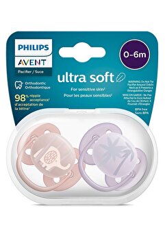 Philips Avent Ultra Soft Emzik 0-6 Ay, 2'li Kız, SCF091/09