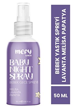 Mefy Bebek Yastık Uyku Spreyi Lavanta Melisa Papatya Cam Şişe 50 ml