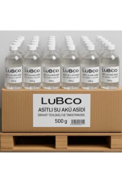 LUBCO Akü Asidik Su Akü Asidi Asitli Su 28 Bome 500 Grm Akü Yenileme