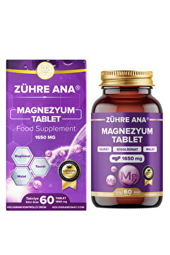 Zühre Ana Magnezyum Bisglisinat, Taurat, Malat 60 Tablet