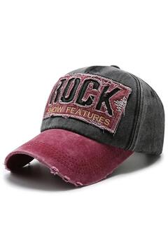 valkyrie Rock Eskitme Trucker Şapka Unisex Metal Tokalı Ayarlanabilir Vintage Siyah Kırmızı