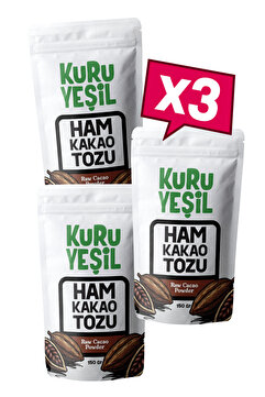 Kuru Yeşil Ham Kakao - Ham Kakao Tozu - Kakao Tozu - Naturel Kakao Tozu - Raw Cacao - 450 gr