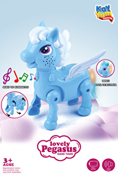 Kayyum Oyuncak Işıklı Sesli Pilli Yürüyen At Oyuncağı Pony Oyuncağı Pembe (sadece pembe rengimiz kalmıştır )