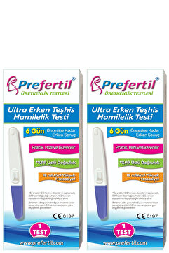 Prefertil Ultra Erken Teşhis Gebelik/hamilelik Testi - [ 2' Li Test ] - Yeni !