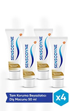 Sensodyne Tam Koruma Beyazlatıcı Diş Macunu 50 ML. 4'lü Set