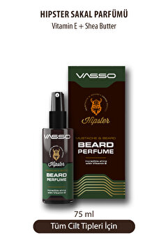 Vasso Men Hipster Gün Boyu Kalıcı Muhteşem Kokulu Sakal Bıyık Parfümü 75 ml