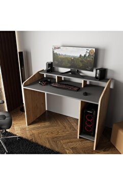 Bimossa Nova S8381 Oyuncu Masası Sepet-Antrasit 117 cm