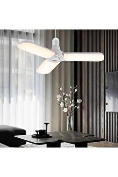 gold light Pervane Katlanabilir Ayarlanabilir Beyaz Led Ampul E-27 Duy Pervane Ampul